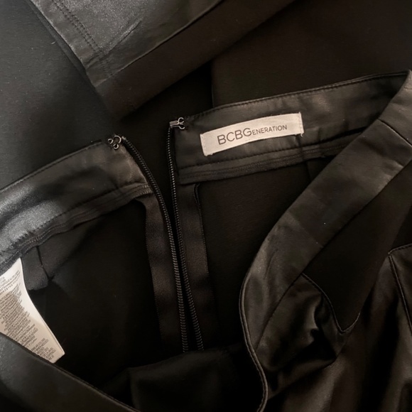 BCBG Vegan Leather Trousers - Picture 4 of 5